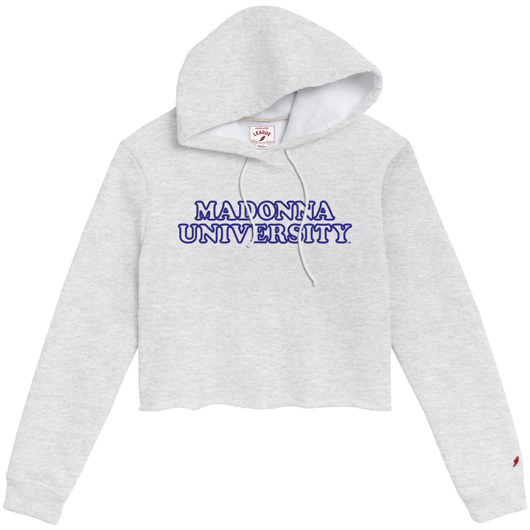 1636 Ladies Cropped Hood | Ash