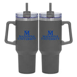 40 oz. Tumbler with Straw and Handle | Grey