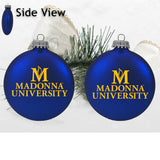 Disc shaped frosted glass ornament | Royal