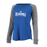 Ladies Preppy Patch Long Sleeve Tee | Royal