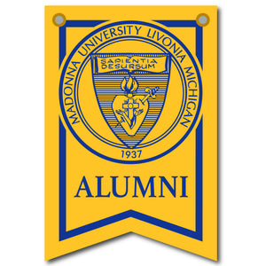 12 X 18 Dovetail Seal Alumni Banner| Gold