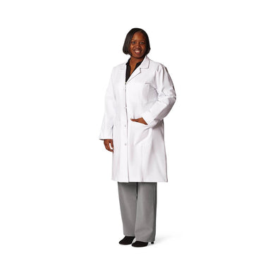 Undergrad Ladies Staff Length Lab Coat | White