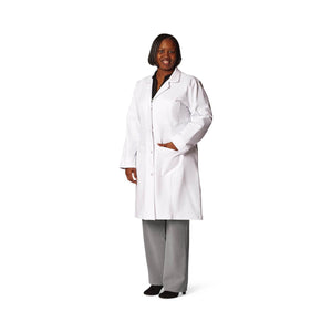 Undergrad Ladies Staff Length Lab Coat | White