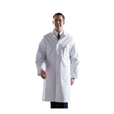 Undergrad Men's Full Length Lab Coat, White (Mdt17)