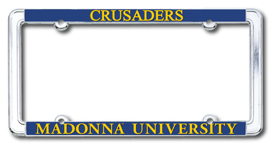 Standard Chrome License Plate Frame, Crusaders