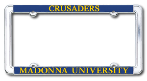 Standard Chrome License Plate Frame, Crusaders
