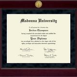 Church Hill Millennium Gold Engraved Diploma Frame in Cordovan