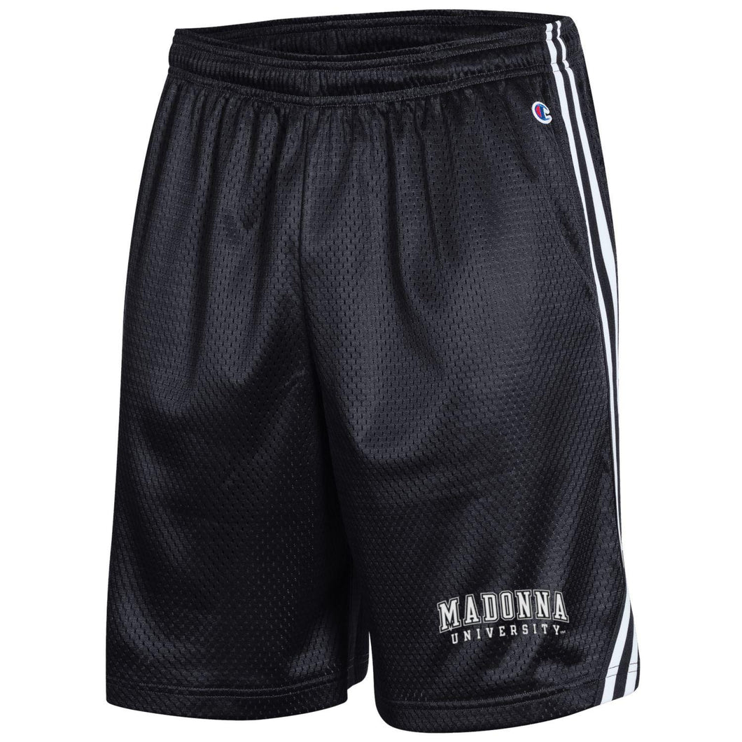 Lacrosse Shorts with side stripes, Black