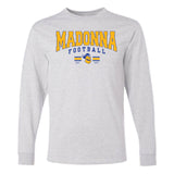 Bar Stripes Football Long Sleeve Tee | Ash